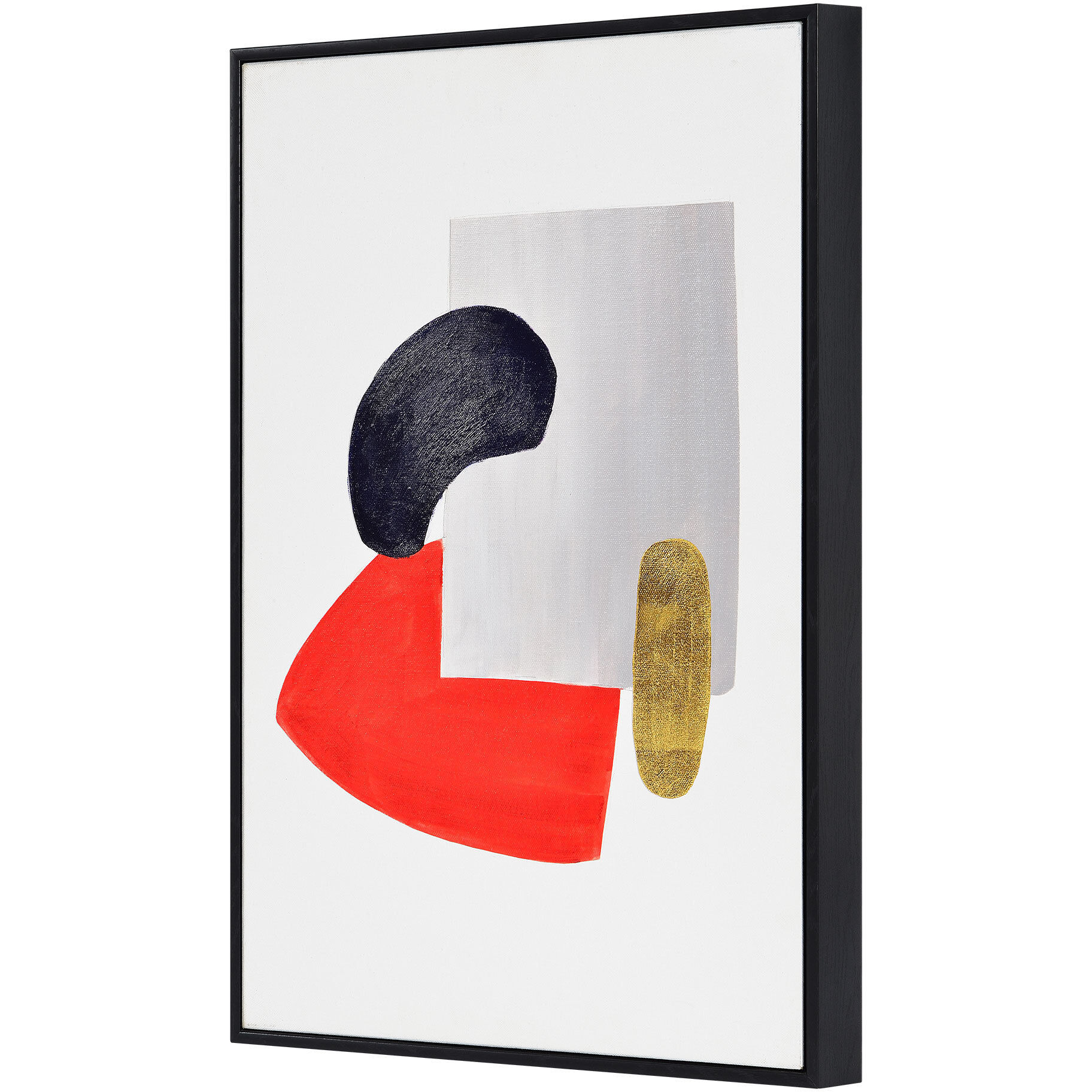 Everly Collage and Gold Leaf Canvas Art, Set of 2