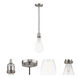 Franklin Restoration Bare Bulb LED 2 inch Brushed Satin Nickel Mini Pendant Ceiling Light
