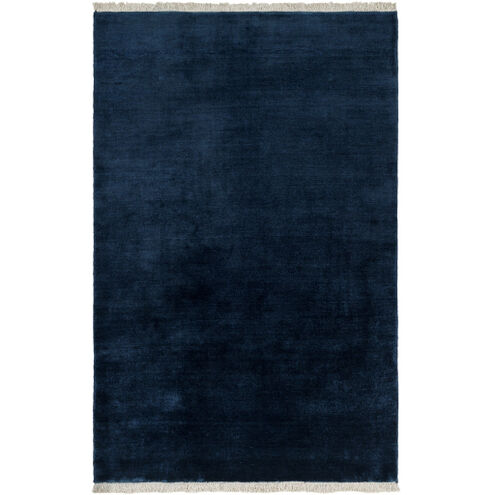 Evergreen 96 X 96 inch Dark Blue Handmade Rug in 8 Ft Round