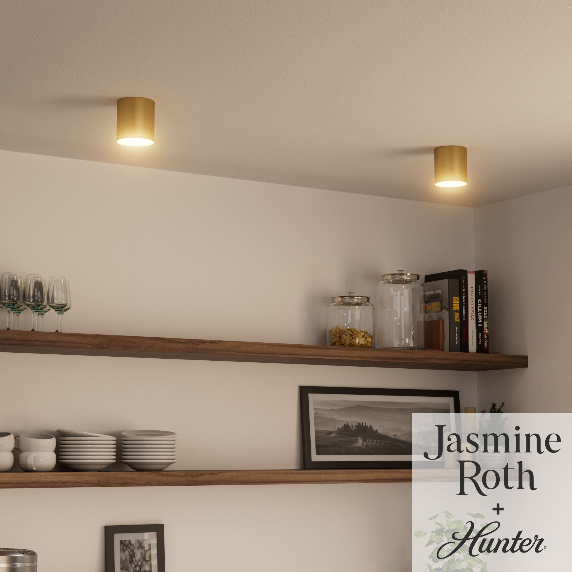 Canoga 1 Light 5 inch Luxe Gold Flush Mount Ceiling Light, Small