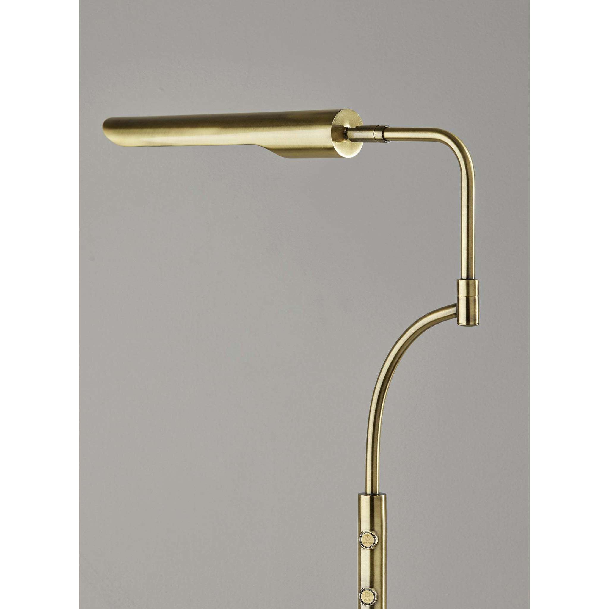 Zane 56.5 inch 10.00 watt Antique Brass Floor Lamp Portable Light, with Smart Switch