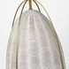 Sean Lavin Norman 1 Light 13.38 inch Satin Brass with Chalk Wicker Pendant Ceiling Light