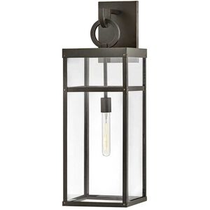 Estate Series Porter LED 29 inch Oil Rubbed Bronze Outdoor Wall Mount Lantern, Open Air