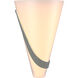 Half Cone 2 Light 8 inch Sterling Sconce Wall Light