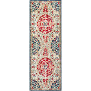 Bohemian 94 X 35 inch Bright Pink/Bright Red/Wheat/Saffron/Teal/Navy Rugs