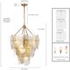 Strata 9 Light 24.5 inch Lacquered Gold Pendant Ceiling Light