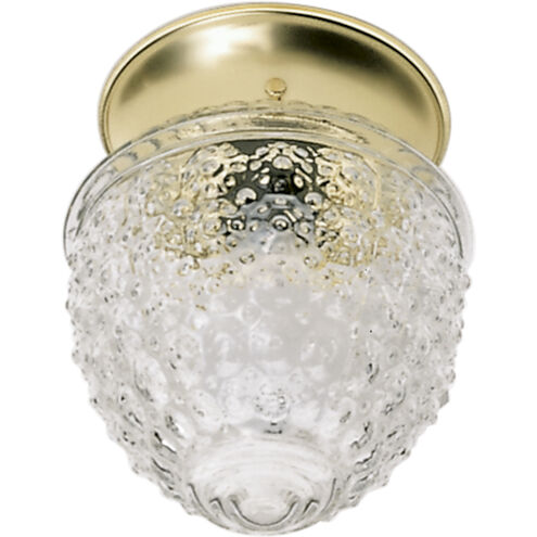 Brentwood 1 Light 5 inch Polished Brass Semi Flush Mount Ceiling Light