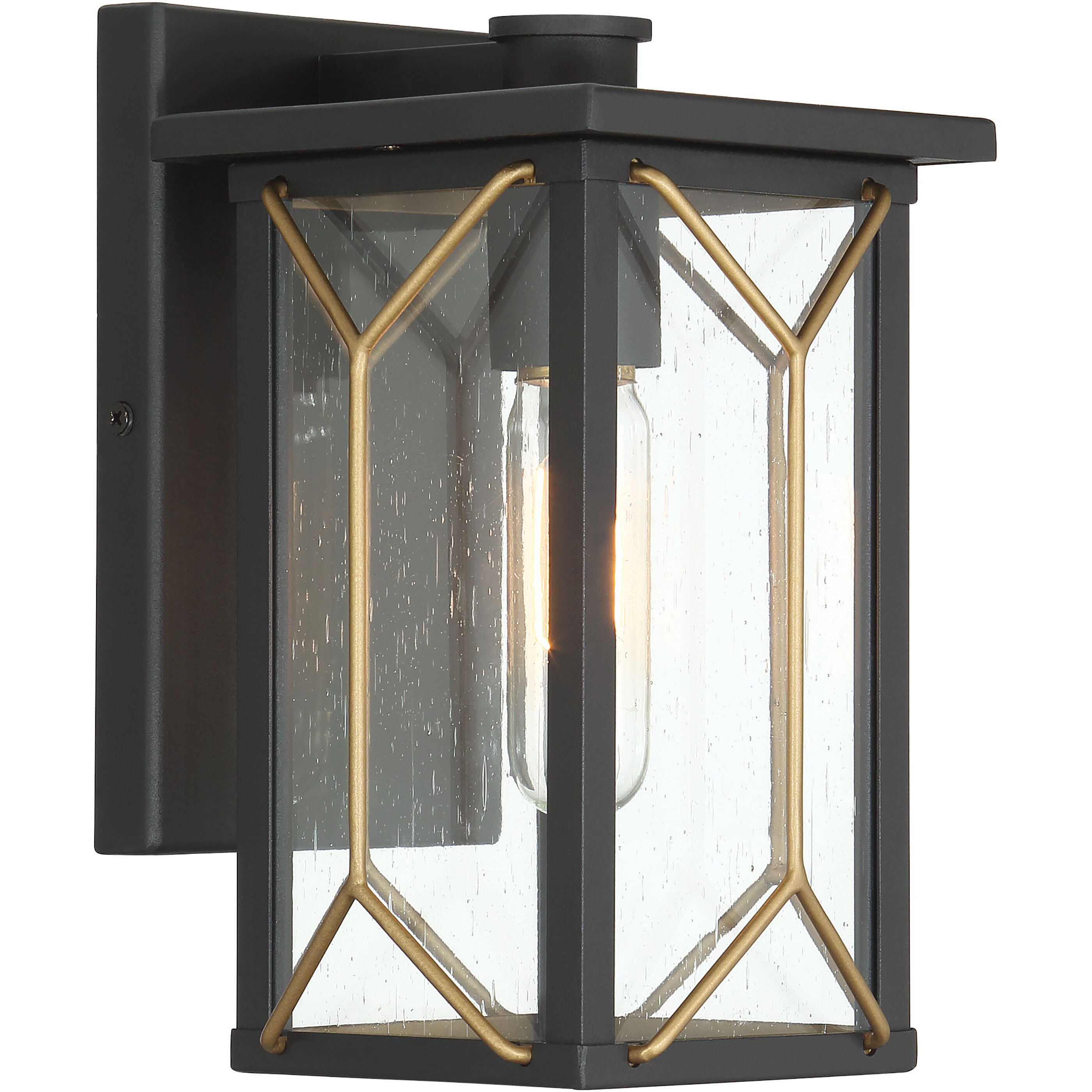 Hillside Manor 1 Light 10 inch Black Outdoor Wall Mount, Great Outdoors