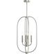 Reines 4 Light 14 inch Brushed Nickel Foyer Pendant Ceiling Light