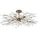 Crislett 6 Light 41 inch Sunglow Bronze Semi Flush Mount Ceiling Light