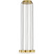 Sean Lavin Gable LED Natural Brass Chandelier Ceiling Light, Integrated LED