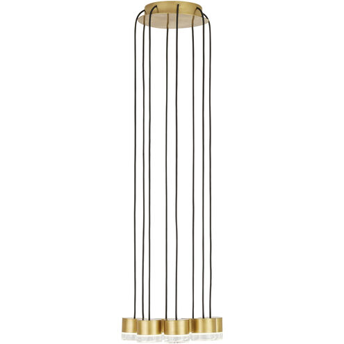 Sean Lavin Gable LED Natural Brass Chandelier Ceiling Light, Integrated LED
