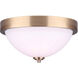 Madison 2 Light 13 inch Gold Flush Mount Ceiling Light
