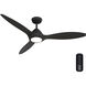 Surea 56 inch Matte Black Outdoor Ceiling Fan