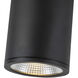 Nordic LED 5 inch Black Exterior Ceiling