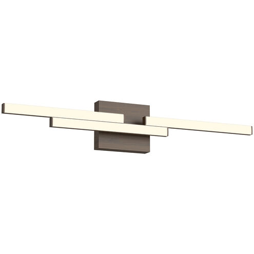 Anello Minor LED 29.33 inch Walnut Bath Vanity Light Wall Light