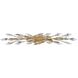 Crystal Fusion 6 Light 35 inch Peruvian Gold Bath Vanity Wall Light