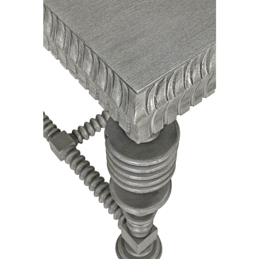 Portuguese 60 X 28 inch Distressed Grey Desk, Small