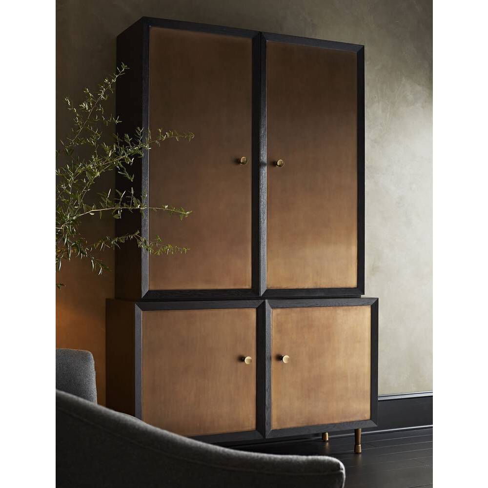 Kilpatrick Burnished Gold Leaf Cabinet