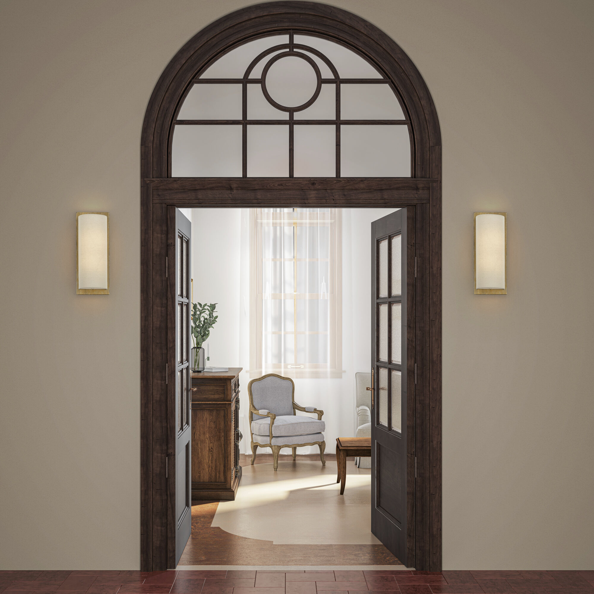 Bellingham Wall Sconce Wall Light in Antique Gold Leaf