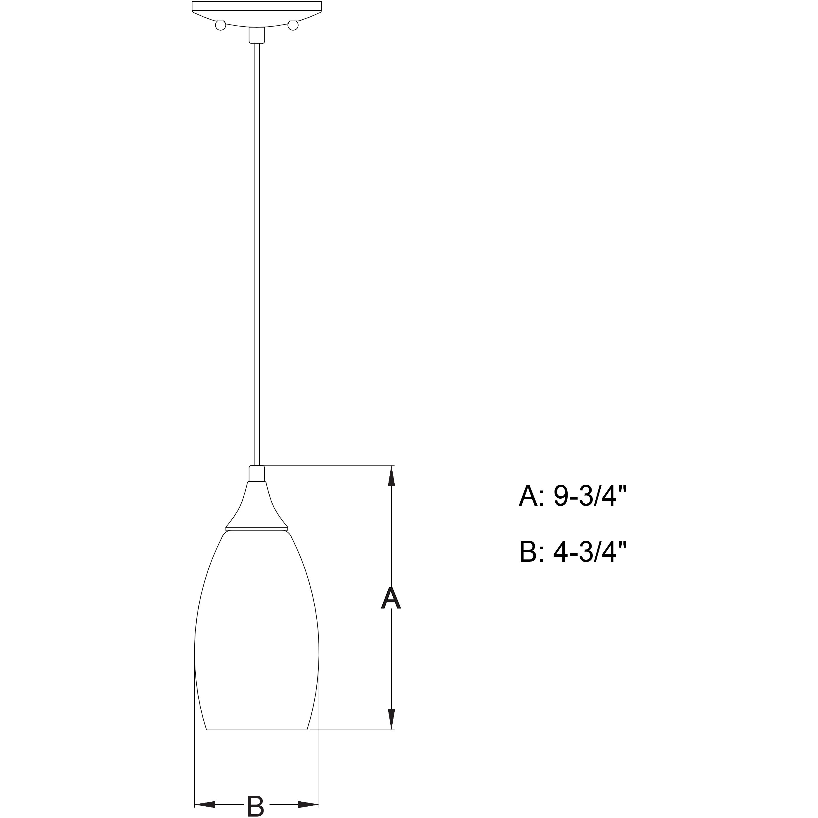 Milano LED 4.75 inch Matte Black Mini Pendant Ceiling Light in Terra Tide Glass