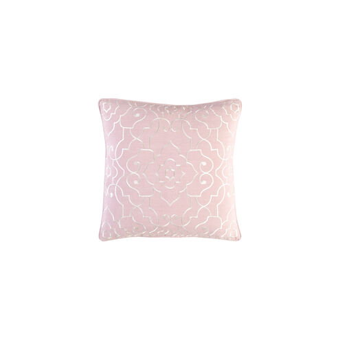 Adagio 20 X 20 inch Pale Pink and Cream Throw Pillow