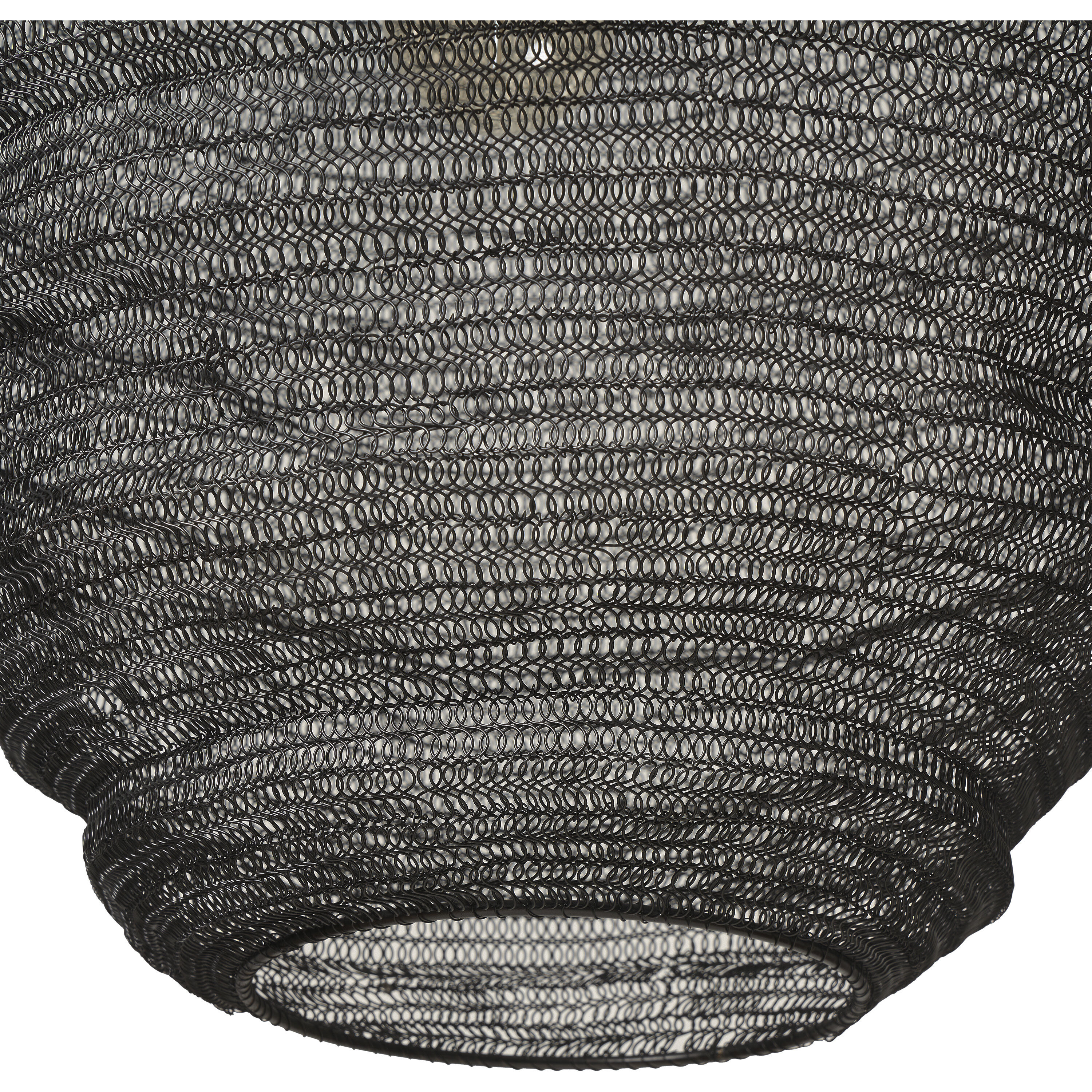 Corfu 1 Light 20 inch Black Pendant Ceiling Light