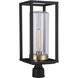 Neo 1 Light 17 inch Midnight / Satin Brass Outdoor Post Light