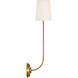 Thomas O'Brien Vendome LED 5.5 inch Hand-Rubbed Antique Brass Single Cordless Sconce Wall Light