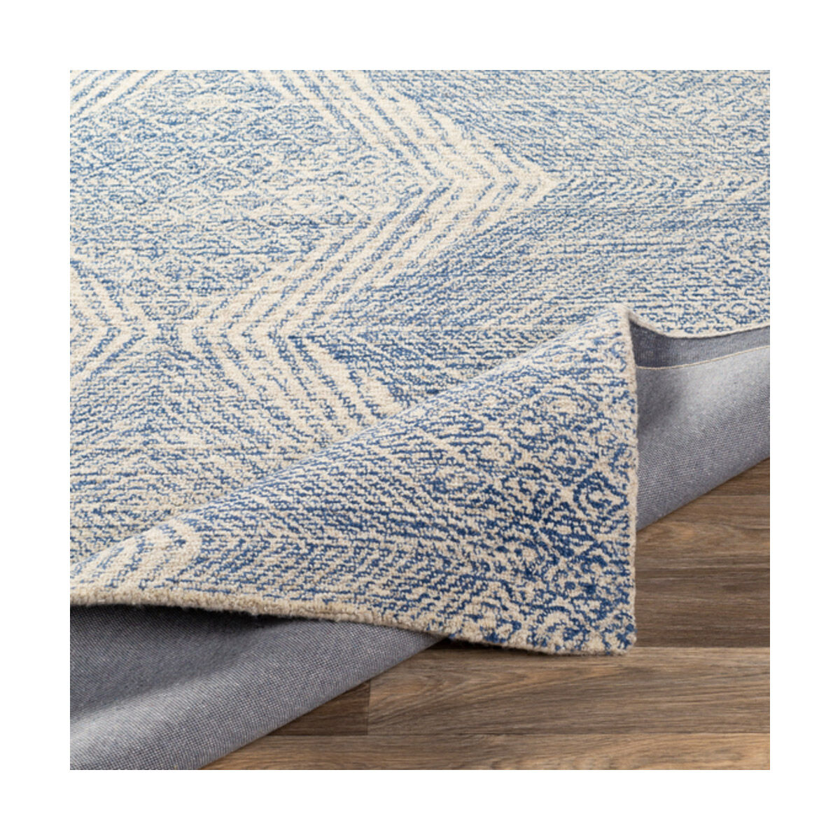 Maroc 90 X 60 inch Denim/Cream Rugs