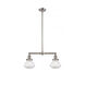 Franklin Restoration Olean 2 Light 22 inch Brushed Satin Nickel Island Light Ceiling Light in Clear Glass, Franklin Restoration