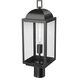 Beaufort 1 Light 21.25 inch Powder Coated Black Outdoor Post Lantern