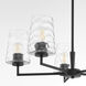 Goodwin 5 Light 27 inch Matte Black Chandelier Ceiling Light