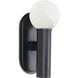 Dion 1 Light 12.5 inch Black Outdoor Sconce