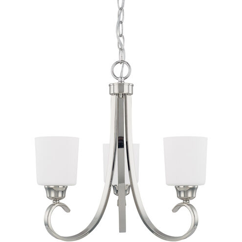 Hayden 3 Light 21 inch Polished Nickel Chandelier Ceiling Light