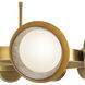 Alonso LED 37.25 inch Vintage Brass Chandelier Ceiling Light