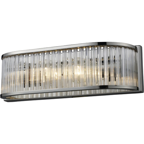 Braxton 2 Light 14 inch Polished Nickel Vanity Light Wall Light