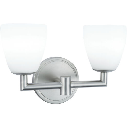 Chancellor LED 11 inch Brushed Nickel with Matte Opal Vanity Light Wall Light