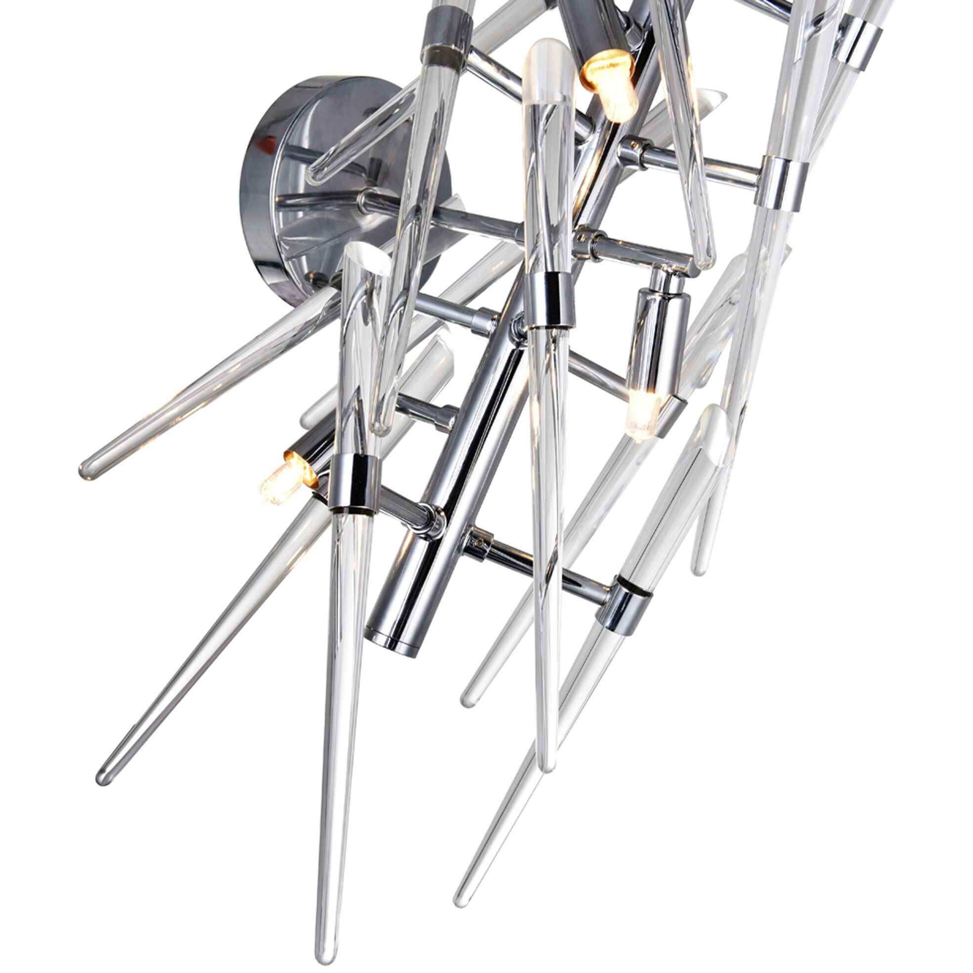 Icicle 3 Light 11 inch Chrome Wall Light