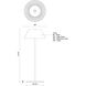 Zola 14.38 inch 3 watt Black Table Lamp Portable Light