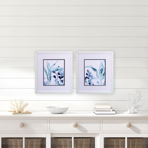 Waterside Blue and Turquoise Framed Art