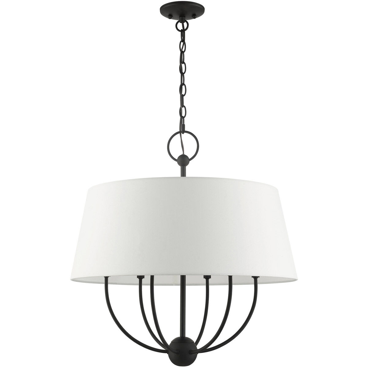 Ridgecrest 6 Light 24 inch Black Pendant Chandelier Ceiling Light