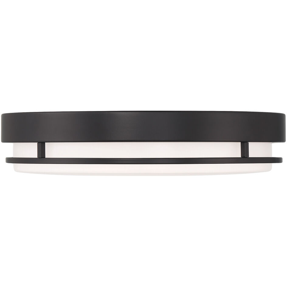 EnviroLite LED 10 inch Matte Black Flush Mount Ceiling Light