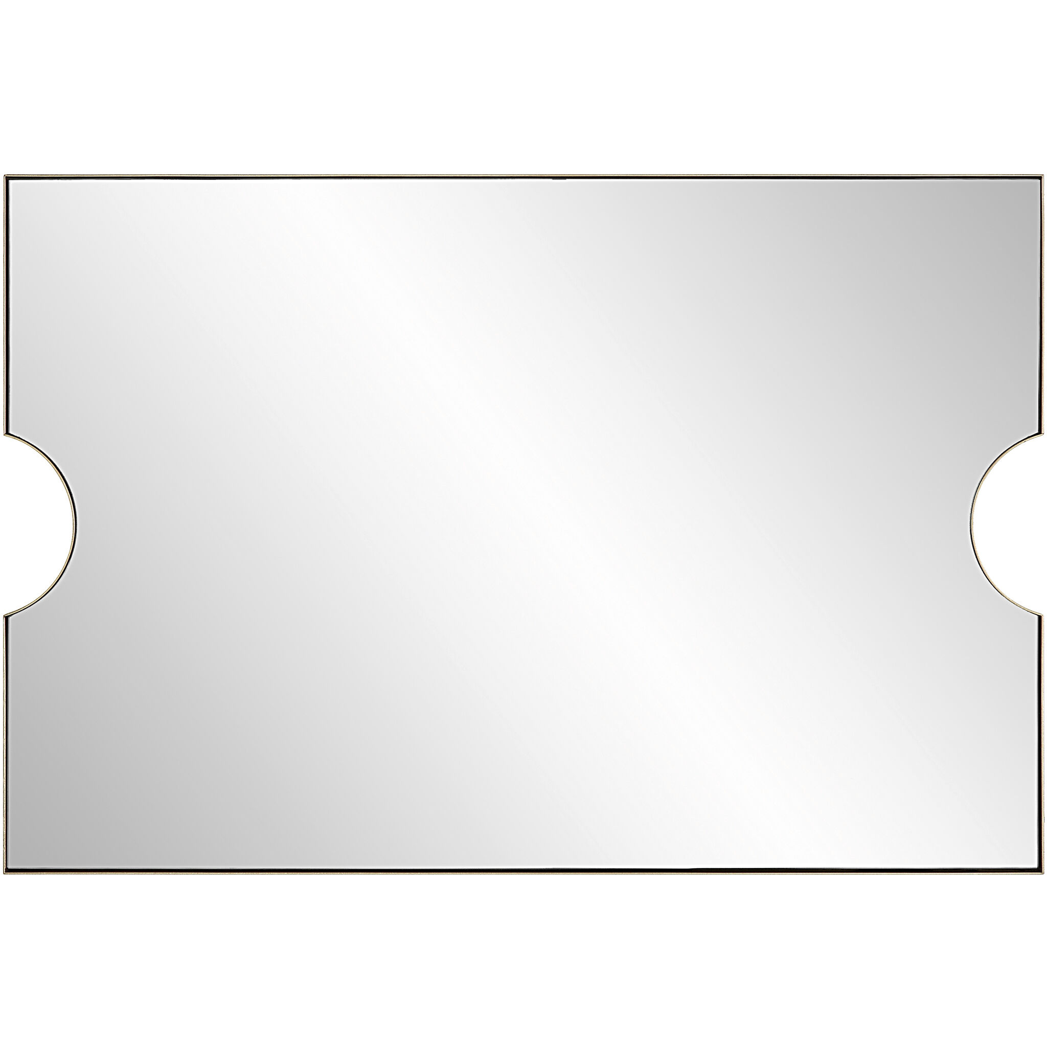Ticket 36.13 X 24.25 inch Metallic Gold Leaf Vanity Mirror