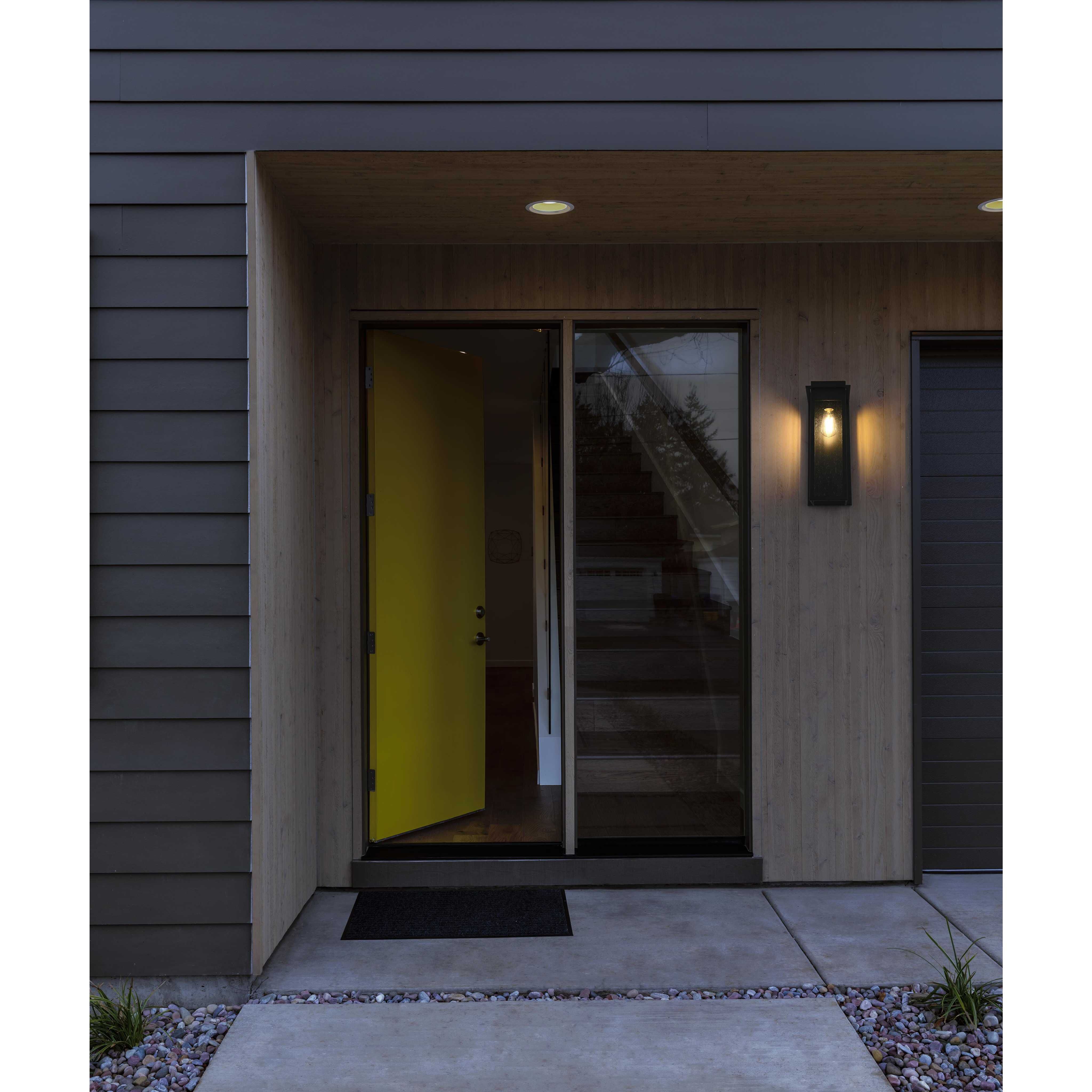 Dunton 1 Light 18.5 inch Black Outdoor Wall Sconce