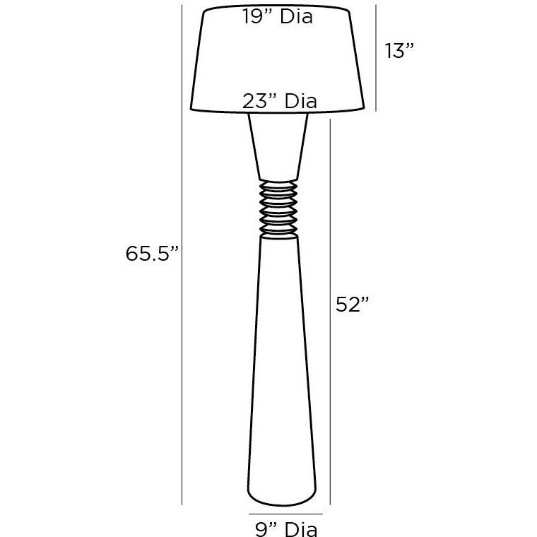 Sedona 66 inch 150.00 watt Cerused Oak Floor Lamp Portable Light
