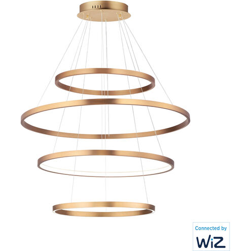 Groove LED 39.5 inch Gold Single Pendant Ceiling Light