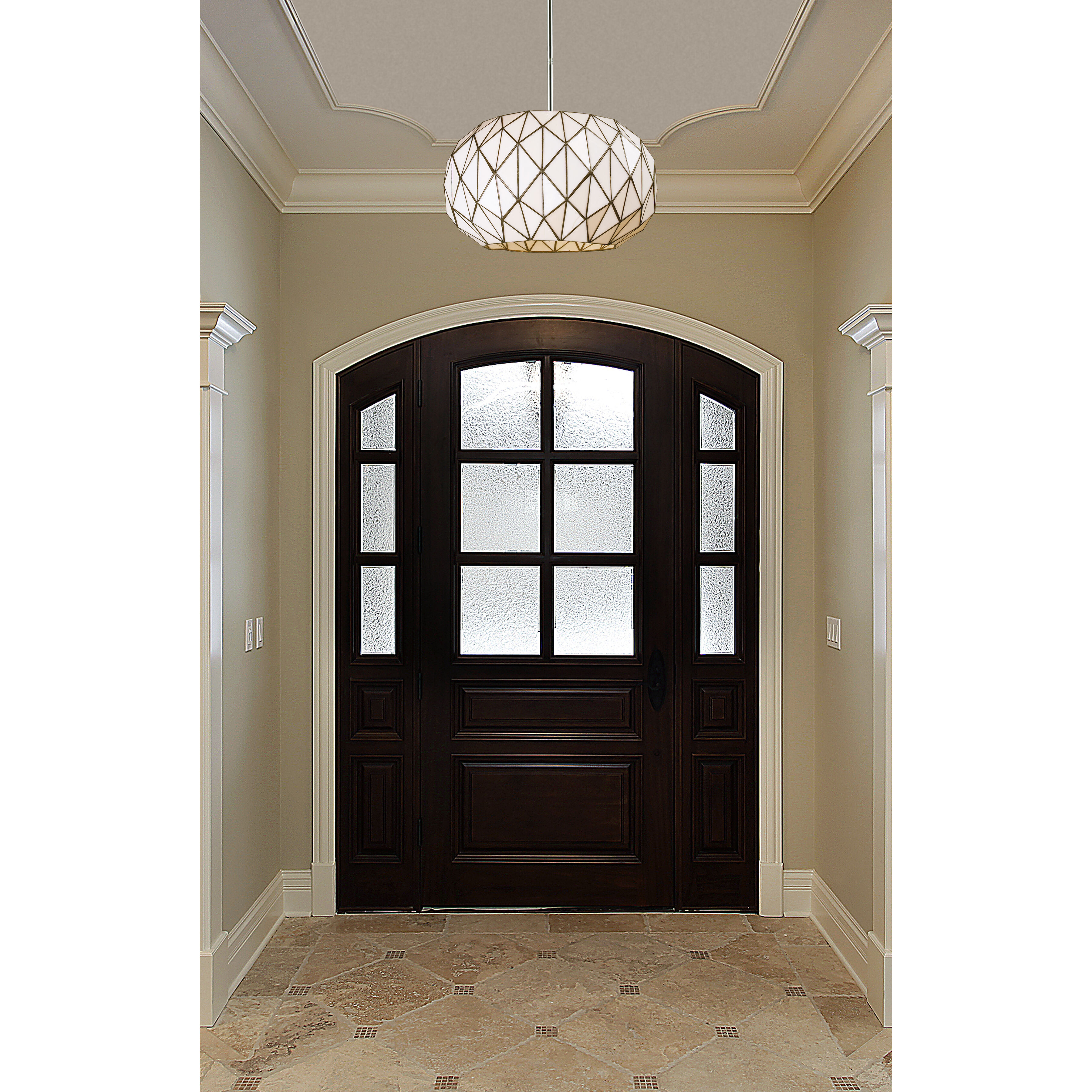 Tetra 3 Light 16 inch Polished Chrome Chandelier Ceiling Light