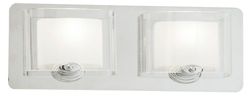 Chaparral 2 Light 15 inch Chrome Bathroom Vanity Light Wall Light