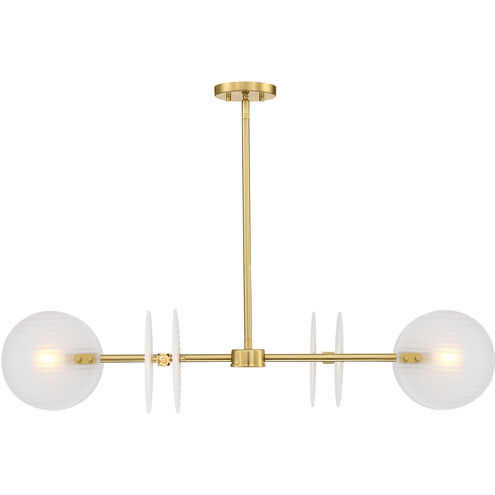 Sky Fall 4 Light 40 inch Brushed Gold Island Pendant Ceiling Light